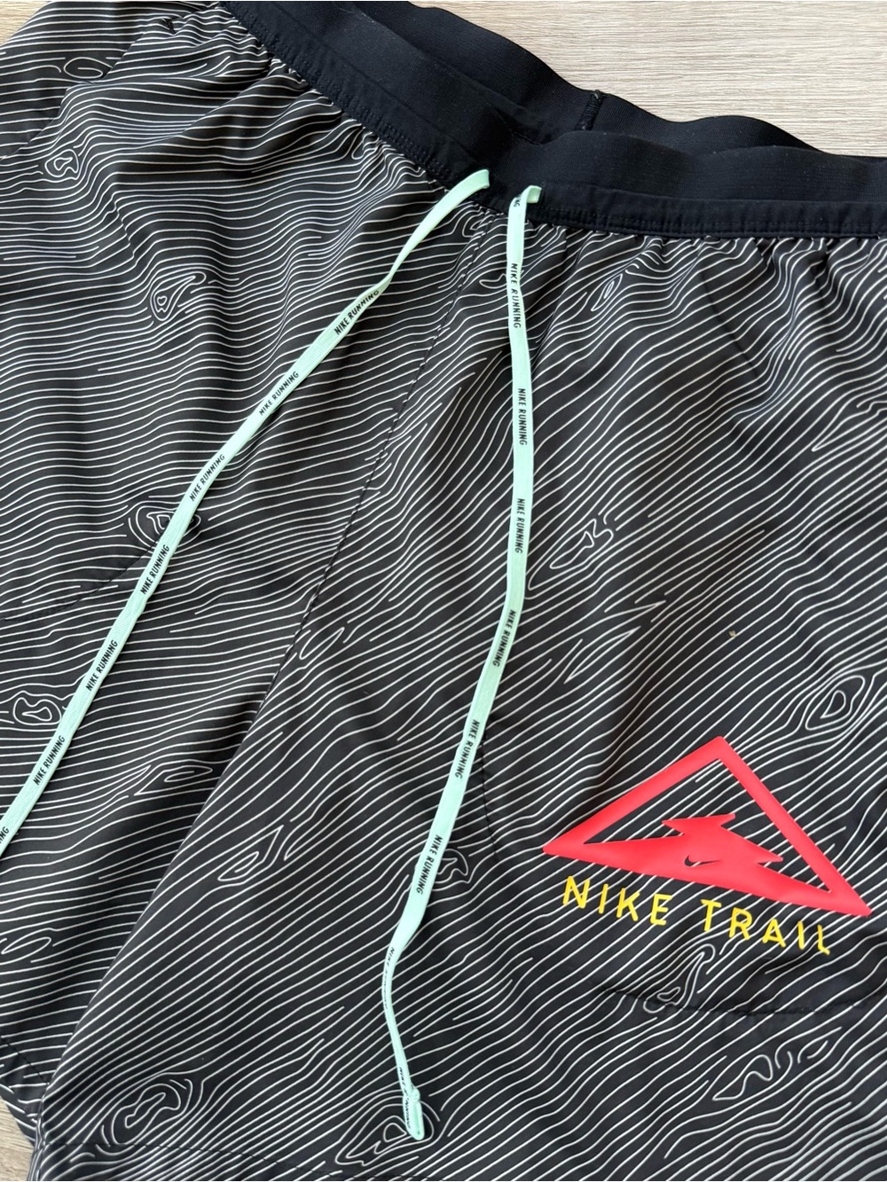 MENS M MEDIUM NIKE FLEX STRIDE TRAIL RUN RUNNING SHORTS 2in1 5" BLACK CQ7949 010